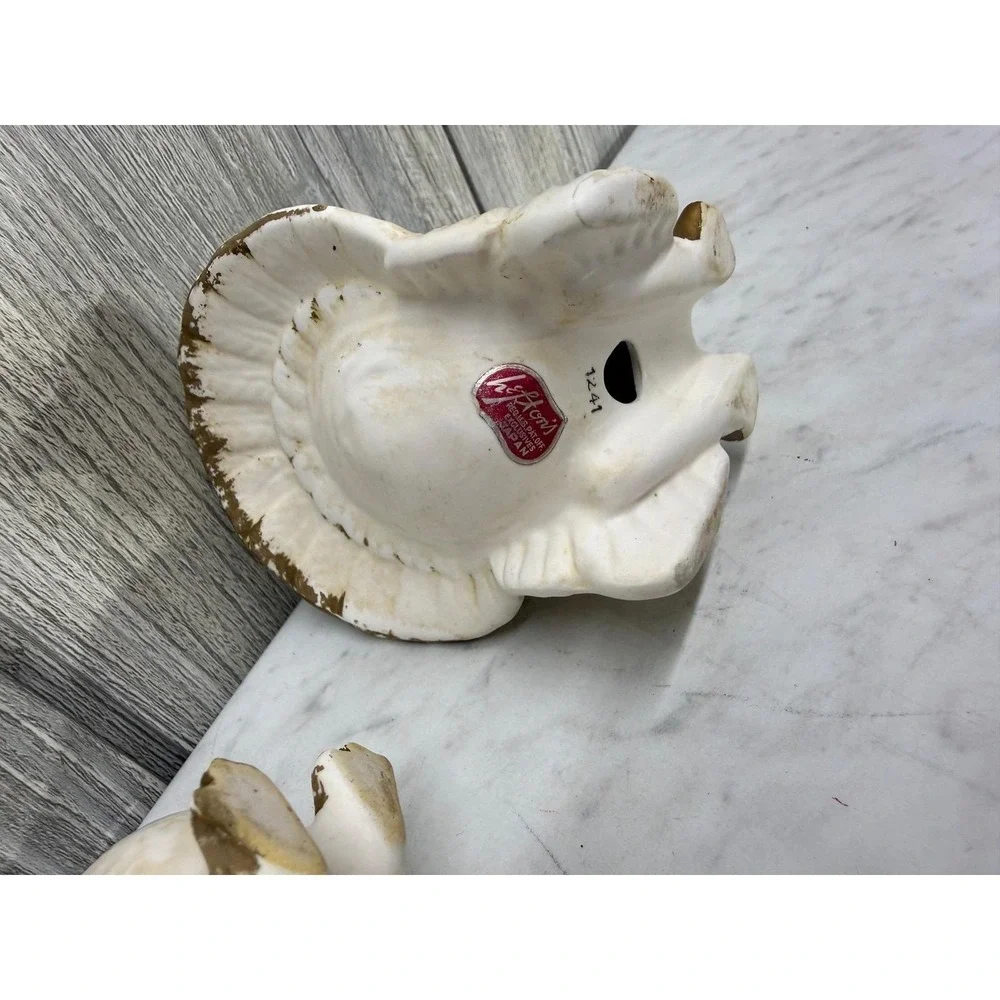 Vintage Lefton Turkey Salt and Pepper Shakers Set 1241 Japan Thanksgiving Decor